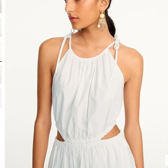 J crew Harbour Side Cutout Dress White XS - Picture 4 of 4